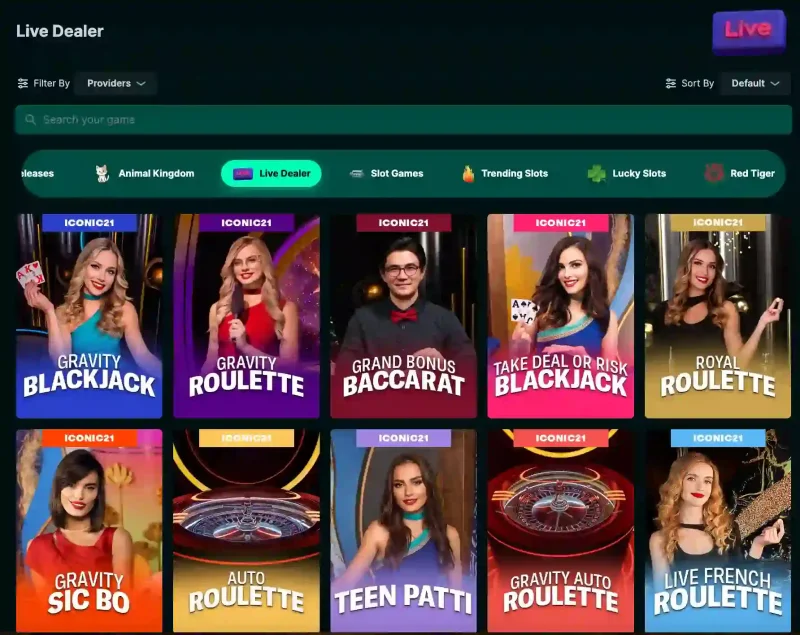 Punt Casino Casino interface for South Africa players